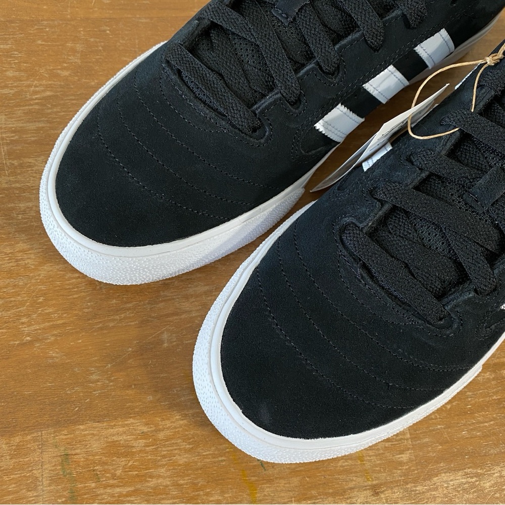 Adidas Busenitz Vulc II Black Suede White Skateboarding Shoe - Size 10 - Picture 4 of 13